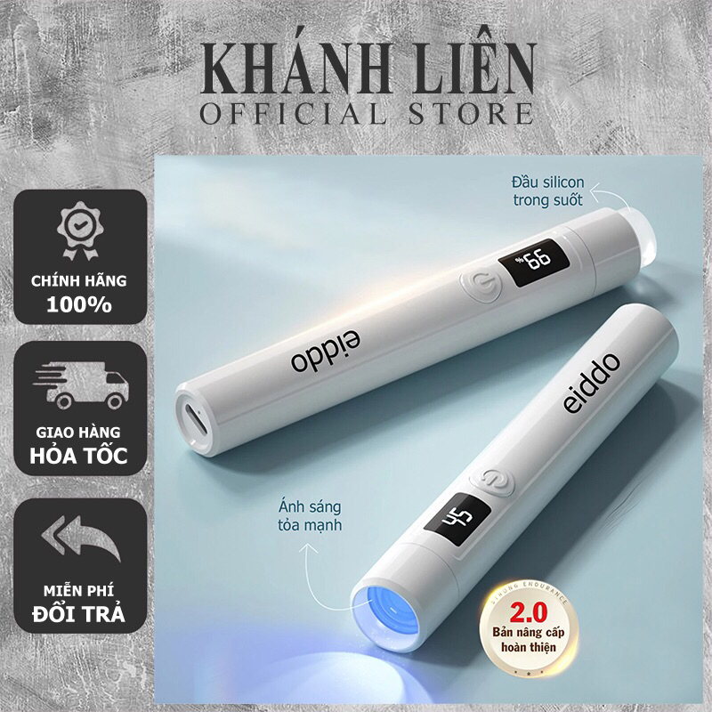 Máy hơ mini S8 Eiddo , đèn hơ mini hơ ngón, hơ gel định hình móng gel - Đèn hơ cá nhân cao cấp chính