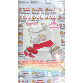 [Quần Áo Búp Bê]🧸Set áo trễ vai quần short búp bê nhựa size 5in ~ 5inch💗🥰💗🥰