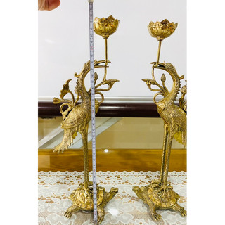 CẶP HẠC ĐỒNG SẮC NÉT, CAO 35cm