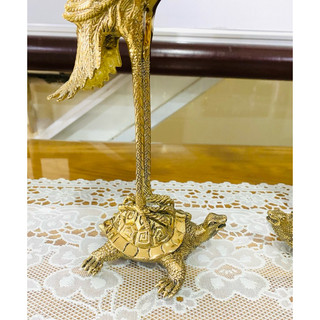 CẶP HẠC ĐỒNG SẮC NÉT, CAO 35cm