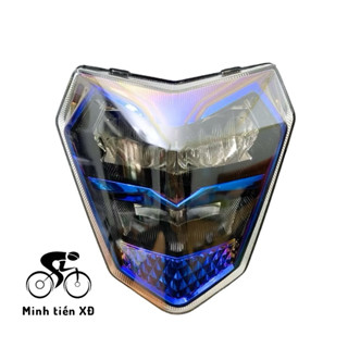 Đèn Led Zinpat 2 tầng xmen 12v có Demi màu xanh dương