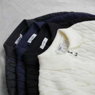 Áo Polo Nam Len Trơn DNST 717, Áo Sweater Len Hàn Quốc Unisex Vặn Thừng Dày Dặn