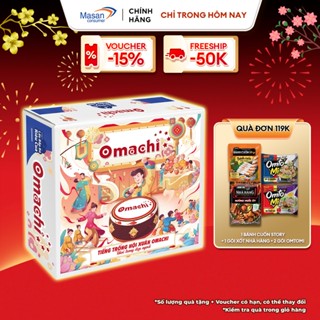 Mì dinh dưỡng khoai tây Omachi hương vị lẩu bắp bò riêu cua 30 gói x 80gr