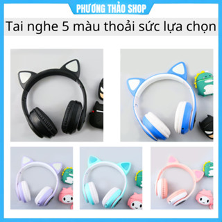 Tai Nghe Mèo Bluetooth Chụp Tai STN-28 Có Micro Chơi Game, Học Online, Nghe Nhạc HIFI. Headphone Máy Tính Không Dây