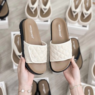 Dép MIDU YIFU Quai Dán Thêu Cao Cấp 3 Phân 3 Màu