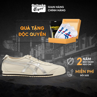 Giày Onitsuka Tiger Mexico 66 SD Birch/Silver Chính Hãng, Giày Thể Thao Tập Gym, Đi Hàng Ngày Nam Nữ