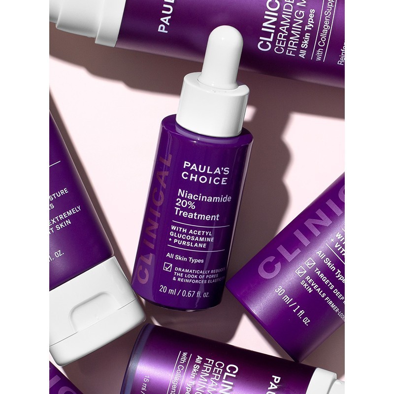 (Mẫu thử 5ml ch iết)Tinh Chất Se Khít Lỗ Chân Lông Tối Ưu Clinical Niacinamide 20% Treatment