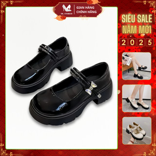 GIÀY LƯỜI OXFORD (phom to đặt lùi một siez) GIÀY LOLITA  BÚP BÊ CAO 4 PHÂN CUC HÓT 2024 QUAI VẮT