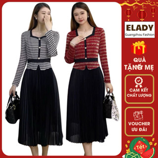 Đầm trung niên  AD1083, Váy trung niên cho mẹ dáng dài Quảng Châu cao cấp sang trọng dự tiệc, bigsize vải nhún, co dãn