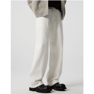 Quần Jean Nam Ống Suông - Quần Baggy Nam Ống Rộng Màu Kem Dáng Xuông Form Chuẩn Hàn Quốc .Qd18