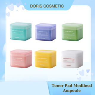 [ Hàng Cty] Toner Pad Mediheal Tẩy Da Chết Giảm Mụn Sáng Da Hộp 100 Miếng