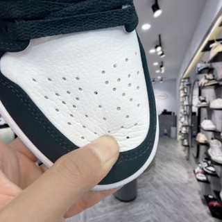 Giày sneaker JD low 1 Mystic Green cổ thấp đen trắng gót xanh lá,Giày thể thao JD đen xanh lá bản cao cấp hottrend 2024
