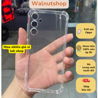 Ốp silicon trong chống sốc full mã Oppo a18, a38, a58, a78, a56, f9, f11, f7, reno 3, reno 4, reno 5, 6,7,8, realme.....