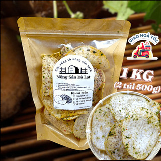 1KG Khoai môn sấy mắm hành – vừa vị béo thơm  Ăn chay dùng được  NÔNG SẢN ĐÀ LẠT  - Đặc sản Đà Lạt 