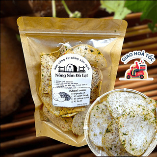    Loại 1  Khoai Môn Sấy Mắm Hành Giòn Thơm  Ăn chay dùng được  Snack Đặc Sản Đà Lạt – Gói 250g 500g 