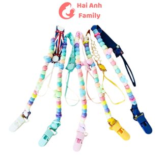 Dây đeo ti giả, treo gặm nướu chống rơi cho bé