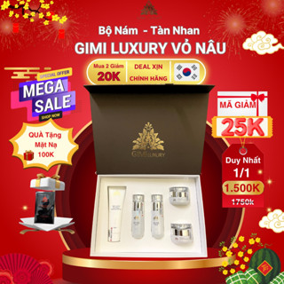(Mới 2024) Bộ Mỹ Phẩm Kem Nám,Tàn Nhan GiMi Luxury Hàn Quốc Vỏ Nâu dành cho Nám dưỡng da trắng sáng