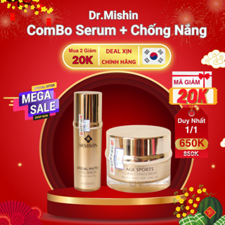  Combo Serum + Kem Chống Nắng Dr.Mishin  AGE SPORT CREAM ,dưỡng da bảo vệ da khỏi UV 