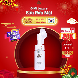   Chính Hãng 100%  Sữa rửa mặt GiMi Luxury Hàn Quốc  CLEANSER 100ml  giúp làm sạch da mặt ,date 2026 