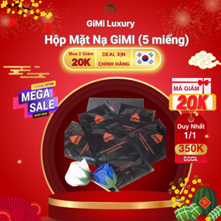   Chính Hãng 100%  ComBo 5 Miếng Mặt Nạ GiMi cấp ẩm dưỡng và phục hồi làn da 
