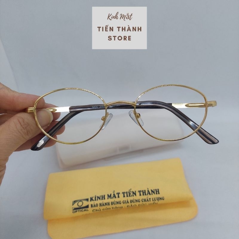 Gọng Kính Kim Loại Chất Liệu Bền Đẹp, Dáng Oval, Kích Thước 38x50 - 20 - 136 Mã MOD - Kính Mắt Tiến 