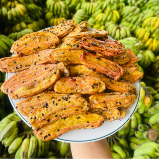  CHUỐI SẤY DẺO MÈ GỪNG   Không đường ngọt tự nhiên túi 500g  
