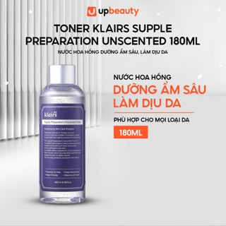Nước hoa hồng Klairs Supple Preparation Unscented Toner dưỡng ẩm sâu, làm dịu da 180ml