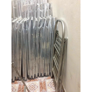 (Ship hoả tốc ) Thang inox 3 bậc gấp gọn