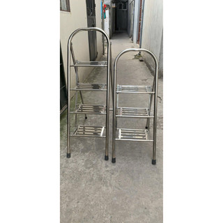 (Ship hoả tốc ) Thang inox 3 bậc gấp gọn