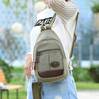 Balo vải canvas 2 in 1 đeo 1 quai hoặc 2 quai