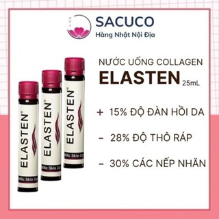 [Hàng Công Ty] Collagen Elasten Giúp Da Căng Mịn Chống Lão Hóa Tóc Chắc Khỏe Collagen Số 1 Tại Đức 28 ống x 25ml