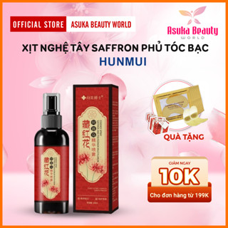 Xịt Dưỡng Đen Tóc Nghệ Tây Phủ Bạc Hunmui - Xịt Đen Tóc Phủ Bạc Hunmui Kích Đen Tóc, Xử Lý Tóc Bạc Hiệu Quả Tại Nhà