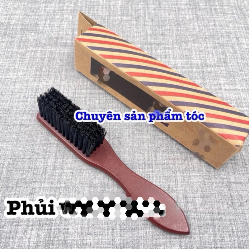 ✅ Chổi Phủi Tóc Barber Cao Cấp - Kích Thước 15.5cm, Lông 2cm, Thân Cán Gỗ Sang Trọng