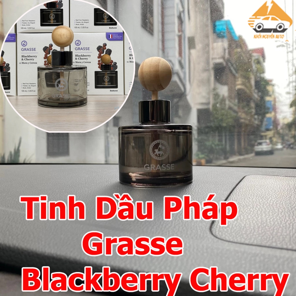 Nước Hoa Ô Tô 100% Tinh Dầu Pháp Grasse Blackberry Cherry Diffuser