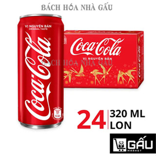 Thùng 24 lon nước ngọt Coca Cola 320ml/235ml