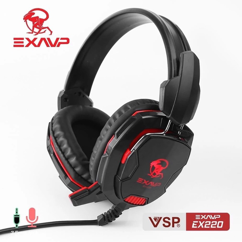 Tai nghe EXAVP EX220 LED Gaming, Dây dài 2,2 mét. Chính Hãng Bảo Hành 12 Tháng
