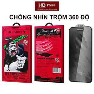 Kính Cường Lực Iphone Chống Nhìn Trộm 360 Độ Chống Vân Tay cho Iphone 13 14 15 16 Pro Max HD Store  WTP - 089