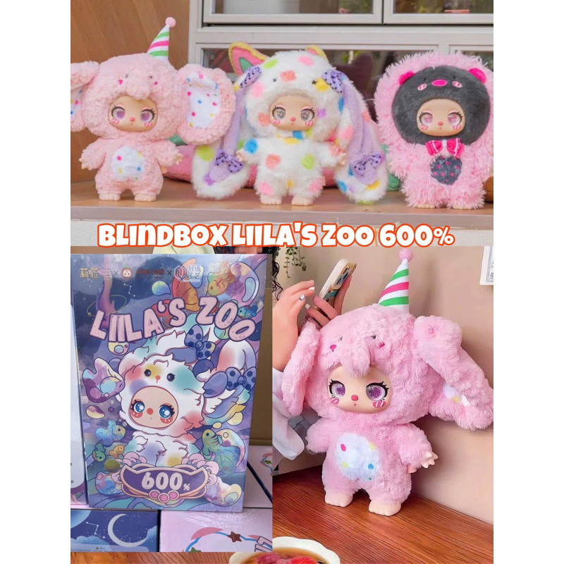 [Hàng Sẵn] Blindbox Liila’s Zoo 600% Hộp Mù Gấu Bông Lila Chính Hãng Siêu To Mềm Dễ Thương ( Blindbo
