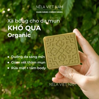 Xà Bông Tắm Khổ Qua Xà Phòng Tắm Giảm Mụn Lưng Thâm Từ Mướp Đắng Rửa Mặt 2in1 Cho Mặt Và Body
