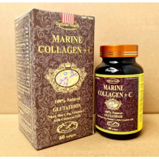 ĐẸP DA SÁNG DA  COLLAGEN  C chống lão hóa, mờ thâm, tăng độ ẩm cho da 60 viên USA xót