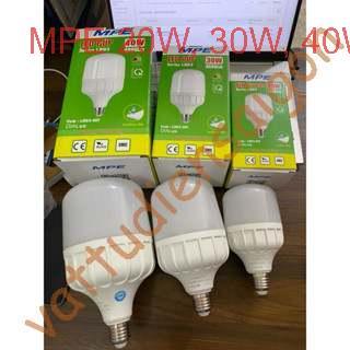 MPE - Đèn led trụ bulb 20w 30w 40w MPE trắng - vàng