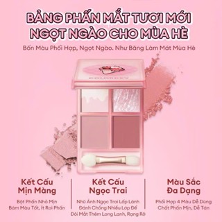 Bảng Phấn Mắt 4 Màu COLORKEY Phiên Bản Ice Cream Ngọt Ngào Màu bám lâu trôi | MT MAKEUP STORE
