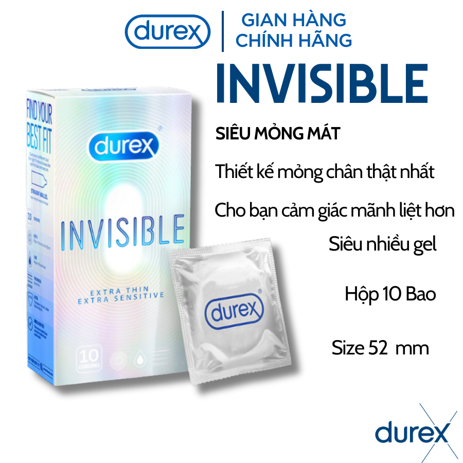 Combo Full Set Best sale 6 Hộp 70 Bao Cao Su Durex Siêu Mỏng, Kéo Dài Thời Gian, Ôm sát, Gân Gai Chính Hãng  - Durextoy