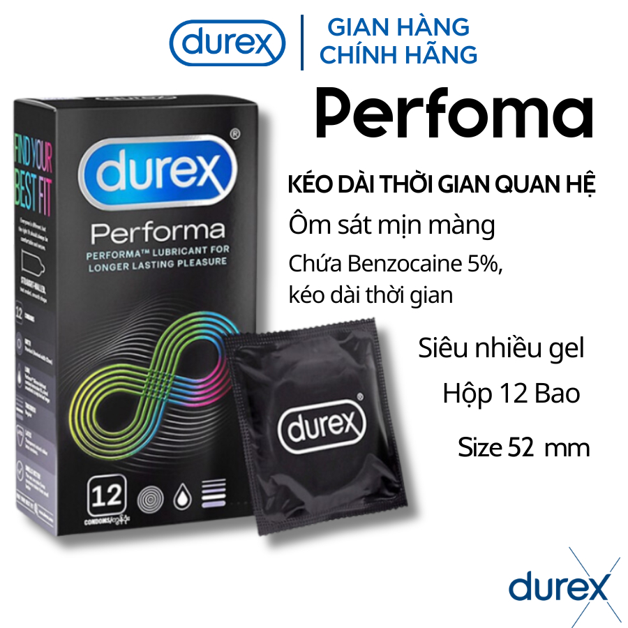 Combo Full Set Best sale 6 Hộp 70 Bao Cao Su Durex Siêu Mỏng, Kéo Dài Thời Gian, Ôm sát, Gân Gai Chính Hãng  - Durextoy