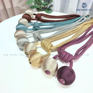 Đai Buộc Rèm Double Ball Phong Cách Minimalist - Dây Buộc Rèm Cao Cấp Sang Trọng Tinh Tế