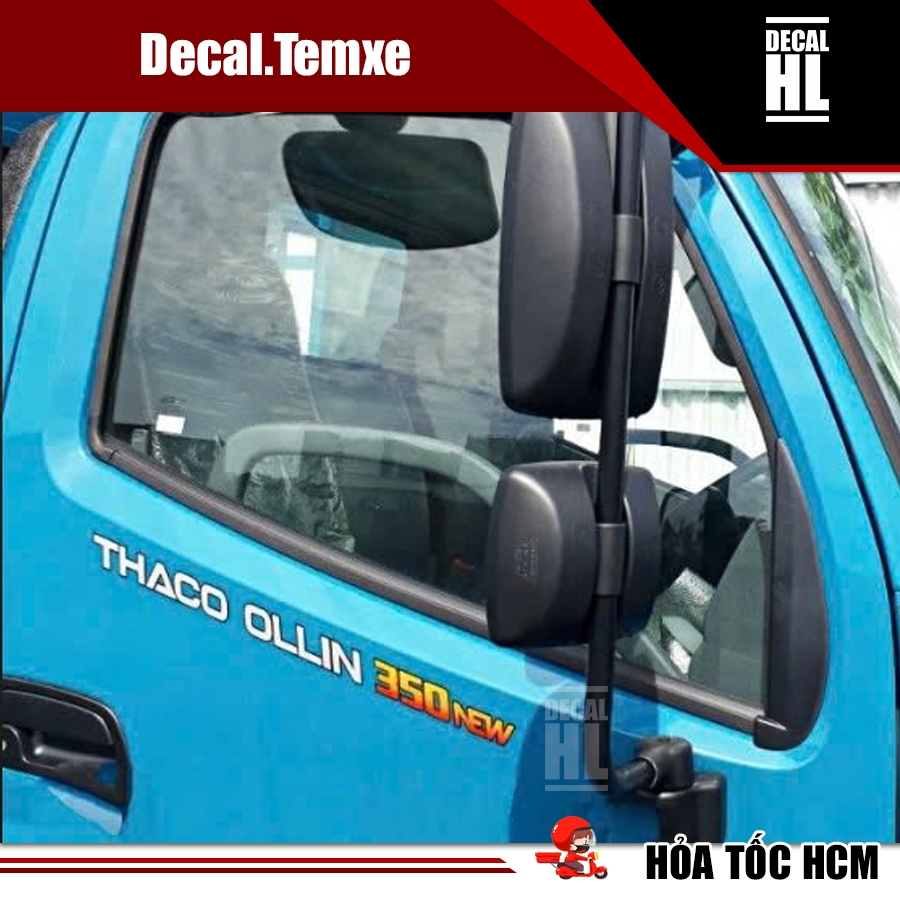 Tem chữ Thaco Ollin 350 new dán xe tải Thaco. Tem Thaco Ollin 350new dán xe tải Thaco
