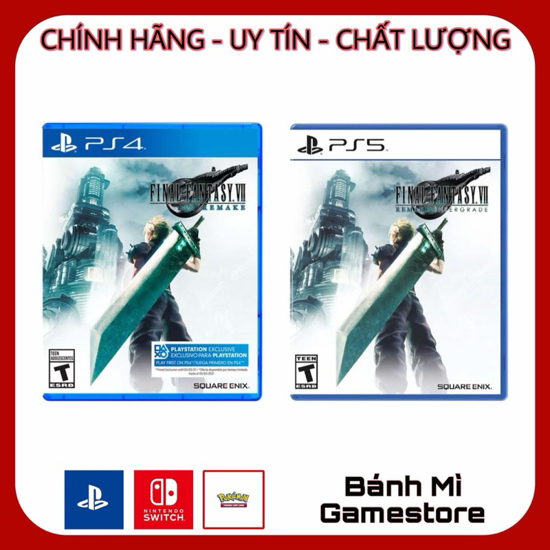 Đĩa game PS4/PS5 Final Fantasy VII Remake
