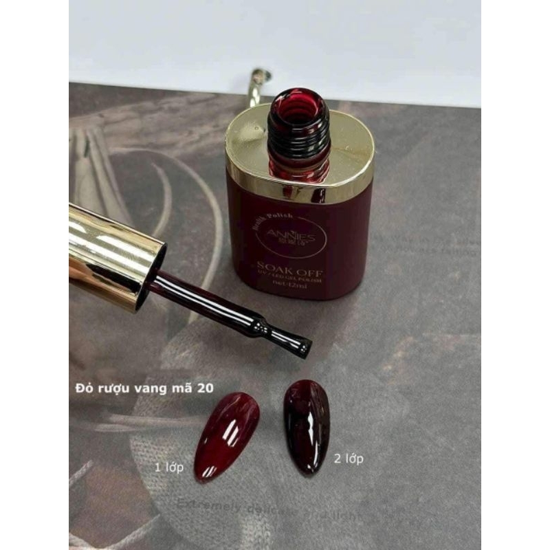 sơn gel thạch đỏ/ Sơn thạch đỏ  ANNIES / Thạch đỏ ANNIES