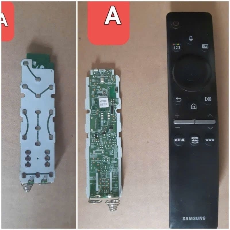 Bo mạch remote điều khiển samsung, bộ vỏ thay thế,(tự sửa điều khiển tivi samsung tại nhà)