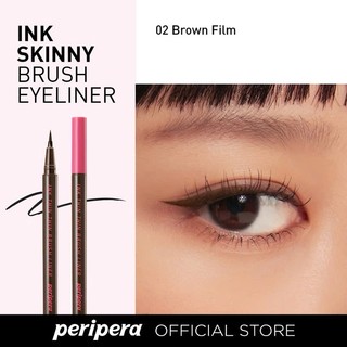  Bút kẻ mắt PERIPERA Siêu mảnh 0.5g Brush eyeliner waterproof | MT MAKEUP STORE 